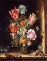 Bosschaert Ambrosius Nature morte avec des fleurs et des coquillages